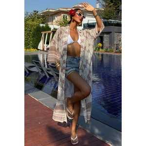 Kimono de Chifón Estampado Sandra con Pantalones Cortos 5156-08, Conjunto de 1 Pieza - Product Image 5