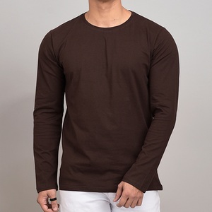 NEW Arrival T-shirt personnalisé pour homme Épaule tombante Manches longues Prix bas Durable Séchage rapide Coton Polyester Surtaille O Neck T shirt - Product Image 3