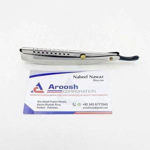 มีดโกนหนวดสแตนเลสสีเงินแบบแมนนวลออกแบบโลโก้ได้อย่างยั่งยืน - Product Image 5