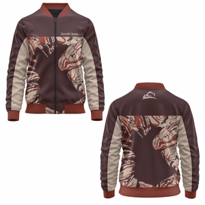 Vestes Letterman personnalisées brodées sur mesure avec accessoire de saison d'hiver à col montant - Product Image 6