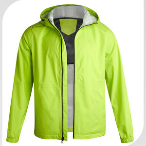 Veste de randonnée personnalisée de couleur unie, coupe-vent, poignets ajustables, vêtements de sécurité, veste de randonnée imperméable à capuche - Product Image 2