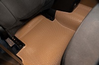 Tapis KATA, ensemble complet de 5 pièces, 5 mm d'épaisseur, PVC imperméable, motif géométrique, sans odeur, facile à nettoyer, garantie 1 an, pour berlines à 2 rangées