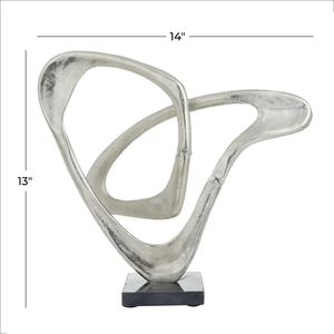 High-End Aluminum Silverware Sculpture <b>Antique</b> Design Sculpture for Living Room Office Tabletop <b>Ornaments</b> - Product Image 4