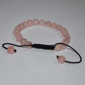 wholesale natural semi-precious Gemstone <b>beads</b> healing crystal <b>bracelet</b>. 8mm pink gemstone <b>beads</b> <b>bracelet</b>. handmade <b>bracelet</b> - Product Image 3