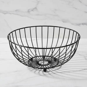 Corbeille à fruits en métal de style bio, écologique, fruits frais mélangés de haute qualité, dimensions hauteur 12,065 cm, largeur 28,575 cm - Product Image 4