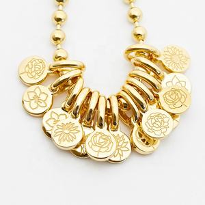 Новый дизайн 925 стерлингового серебра 14K/18K позолоченные персонализированные ювелирные изделия с гравировкой цветов для женщин - Product Image 1