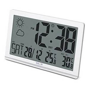 Jumbo White <b>Radio</b> <b>Controlled</b> <b>Wall</b> <b>Clock</b> RDC8001 38.9x2.6x25.5cm with Stylish Design and Precision Timing - Product Image 2