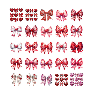 Venta al por mayor personalizado Día de San Valentín Plastisol pantalla impresión calor transferencia vinilo impresión pegatina arco DTF transferencia de calor para camiseta - Product Image 1