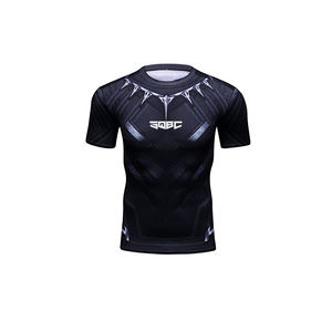 Chemises de compression d'entraînement à manches courtes OEM Best Design Training Jiu Jitsu Rashguard & MMA Gear - Product Image 1