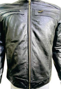 Meilleur prix direct du fabricant veste en cuir de mouton de haute qualité pour hommes vêtements d'hiver fermeture à glissière Style High Street - Product Image 6