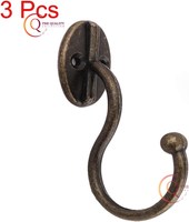 Meilleure vente à la main en laiton crochet à vêtements aiguilles à tricoter crochets forme et taille personnalisées crochet de suspension en laiton Antique de l'Indien