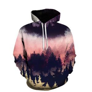 Venta al por mayor de encargo suelta manga larga sudaderas con capucha de los hombres llano Casual sublimado impreso Sudadera con capucha - Product Image 3