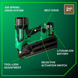 Kit de cloueur à bande plastique sans fil multi-volt 36V, outil électrique à 21 degrés avec batterie lithium-ion 2,5Ah, cloueurs pneumatiques - Product Image 3