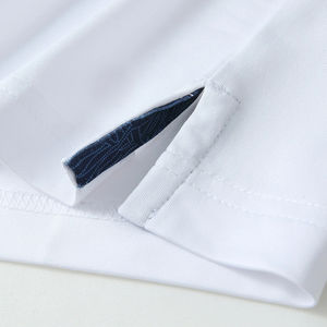 Camiseta de Golf de Punto Personalizable de Alta Calidad para Hombre, Tecnología de Secado Rápido, Manga Corta, Material de Spandex/Poliéster, Color Sólido - Product Image 6