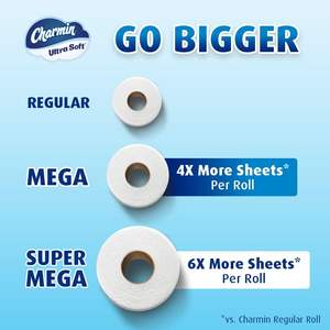Papier toilette Charmin Ultra Soft, 9 rouleaux géants = 36 rouleaux normaux - Product Image 6