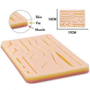Tapis de suture d'étudiant en silicone durable pour la formation et la pratique médicales, vétérinaires et infirmières - Product Image 2