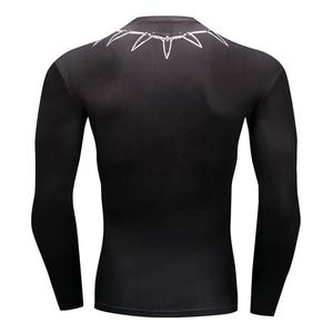 Chemises de Compression à manches longues pour hommes, protection contre les éruptions cutanées à séchage rapide, Rashguard MMA, protection contre les éruptions cutanées par Sublimation personnalisée - Product Image 4