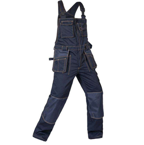 Fabricant personnalisé de jeans en denim baggy de coupe relax pour hommes pantalons de menuisier pour le lavage des travailleurs salopette de travail cargo vêtements de travail - Product Image 2