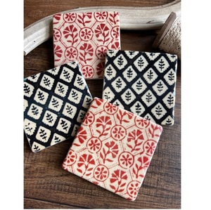 Single Piece Withe Round Shape Soft Cloth Linen <b>Coaster</b> for Home Restaurant <b>Table</b> <b>Coaster</b> - Product Image 3