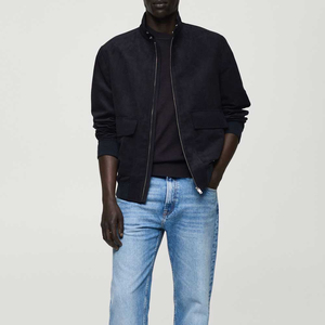 Veste en cuir de chèvre pour homme, style luxe, haute couture, col montant, MOQ personnalisé, vente flash, fabrication, design approprié - Product Image 2