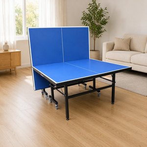 Table de tennis de table d'intérieur pliable de norme compétition avec roulettes pour l'entraînement et le jeu - Product Image 1