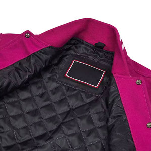 Veste Letterman personnalisée à manches longues de haute qualité pour hommes Prix bon marché Veste universitaire personnalisée en polaire pour femmes - Product Image 6