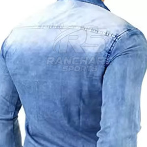 <b>Men</b> Street Style <b>Jeans</b> <b>Shirt</b> Trendy Work Casual <b>Shirt</b> <b>Men</b> Slim Fit <b>Jeans</b> <b>Shirt</b> Long Sleeve Fashion Top - Product Image 6