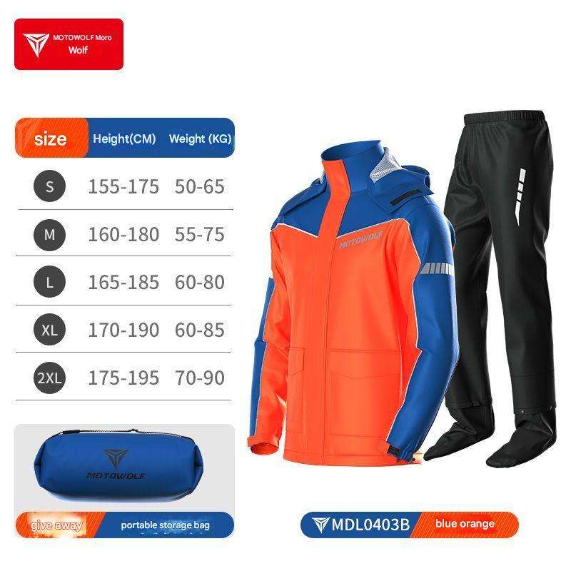 Blue orange[ hidden shoe covers + reflective for night riding]