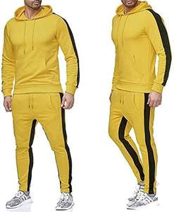 Conyson, gran oferta, conjuntos de Jogger de poliéster para hombre, conjunto de dos piezas, chaqueta de chándal con cremallera de retazos y pantalones de chándal personalizados para hombre - Product Image 5