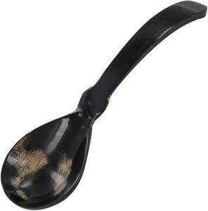 Cuillère en corne naturelle polie miroir, écologique, avec long manche et design de prise en main confortable à bas prix M/S SHAAD HANDICRAFTS - Product Image 2