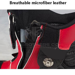 Chaussures de moto pour hommes avec semelle robuste pour une adhérence maximale sur la route et une sécurité réglable - Product Image 4