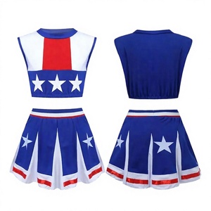 Gran oferta, disfraz de animadora personalizado para mujer, Spandex cómodo con el último diseño impreso, conjuntos sublimados al por mayor para niñas - Product Image 2