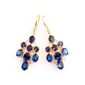 Fashion 925 Sterling <b>Silver</b> Blue Drop <b>Earrings</b> <b>Long</b> <b>Earrings</b> Jewelry Women <b>Earring</b> for Women - Product Image 5