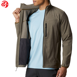 Chaqueta Softshell para hombre más vendida, de moda y secado rápido con cuello levantado, ropa de protección solar duradera y elegante - Product Image 3
