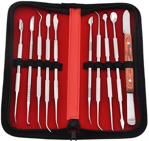 ชุดเครื่องมือทันตกรรม10ชิ้นชุดเครื่องมือแกะสลักขี้ผึ้งชุดทำฟันชุดทำฟันและทันตกรรมสแตนเลสชุดทำฟันสำหรับชุดสุขอนามัยทันตแพทย์ที่บ้าน - Product Image 5