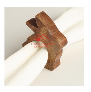 Servilleteros de madera con forma de conejo decorativo, servilleteros al por mayor a precio barato, madera de hombre oscuro, superventas, hogar, Hotel - Product Image 1
