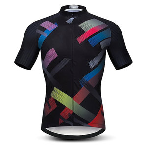 Conjunto de Jersey de Ciclismo de manga corta personalizado para hombre Ropa de bicicleta a prueba de viento que incluye ropa de Jersey de talla grande para ciclistas - Product Image 1