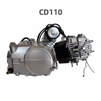 CD110 110cc 4 Stroke Air Cooled 1 Cylinder Engine Assembly Electric/Kick Start New for Road Motorcycle OEM Wholesale