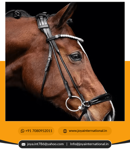 Western Leather Horse Tck Equipment Bridle Brown Dressage Bridle Fournisseur de l'Inde pliée - Product Image 3