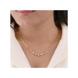 Elegante Collar Minimalista con Forma de Clip para Mujer, Joyería de Cadena Ligera para Regalos y Estilo de Moda - Product Image 3