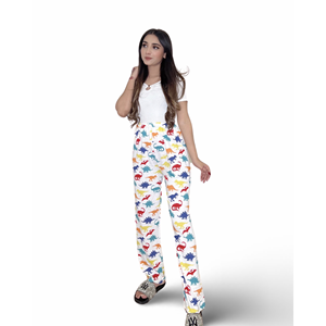 Pinky PJ's Pantalones con estampado de dinosaurio para mujer Pantalones cómodos y elegantes - Product Image 4