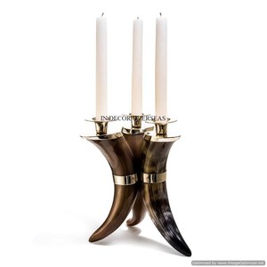 Ensemble de 5 pièces en métal de haute qualité plaqué or Standard Designer pour mariage et fêtes Centre de table Bougeoir Bâton - Product Image 6