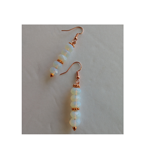 Pendientes de aro de cuentas de resina geométricas simples para mujer, pendientes de resina al por mayor de empalme Vintage, joyería - Product Image 5