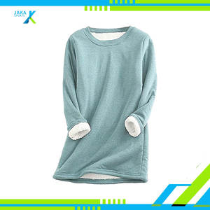 <b>Women's</b> <b>Warm</b> Fleece Crewneck Sweatshirt Pullover Cozy Sport Loungewear Casual Autumn Print <b>Top</b> - Product Image 3