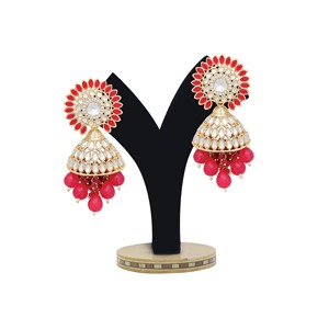 Pendientes florales Majesty Jhumki - Product Image 1