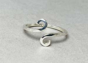 Bague en spirale en argent sterling 925 en gros tourbillons polis au meilleur prix bijoux de mode pour les mariages cadeau parfait pour elle - Product Image 2