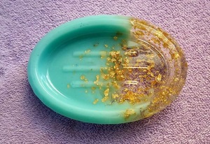 Porte-savon en résine époxy, forme personnalisée, couleur personnalisée, vente chaude, porte-savon en résine de haute qualité - Product Image 4