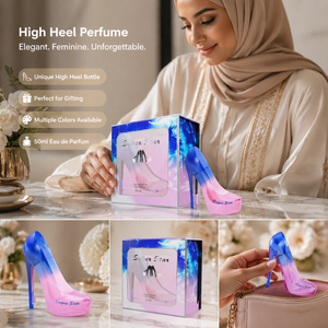 50ml <span class=keywords><strong>Tiverton</strong></span> OEM Benutzerdefiniertes Logo Eau de Parfum für Damen Kreatives High-Heel-förmiges Sprühparfüm mit passendem Zubehör - Product Image 3