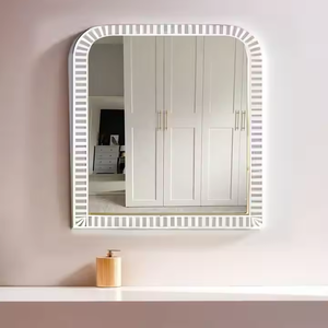 Espejo de pared con incrustaciones de hueso, lujo de la mejor calidad para baño moderno decorativo de Crescent Crafts - Product Image 4