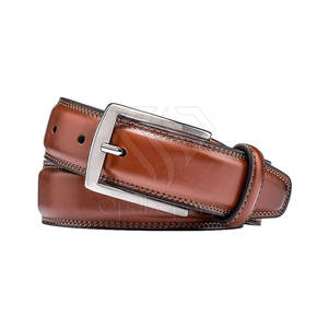 Ceinture en cuir pour hommes avec logo personnalisé OEM Production haute qualité prix d'usine vente en gros - Product Image 3